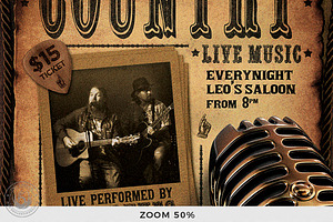 Country Live Flyer Template V5