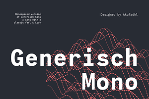 Generisch Mono, a Sans Serif Font by Holdon Type