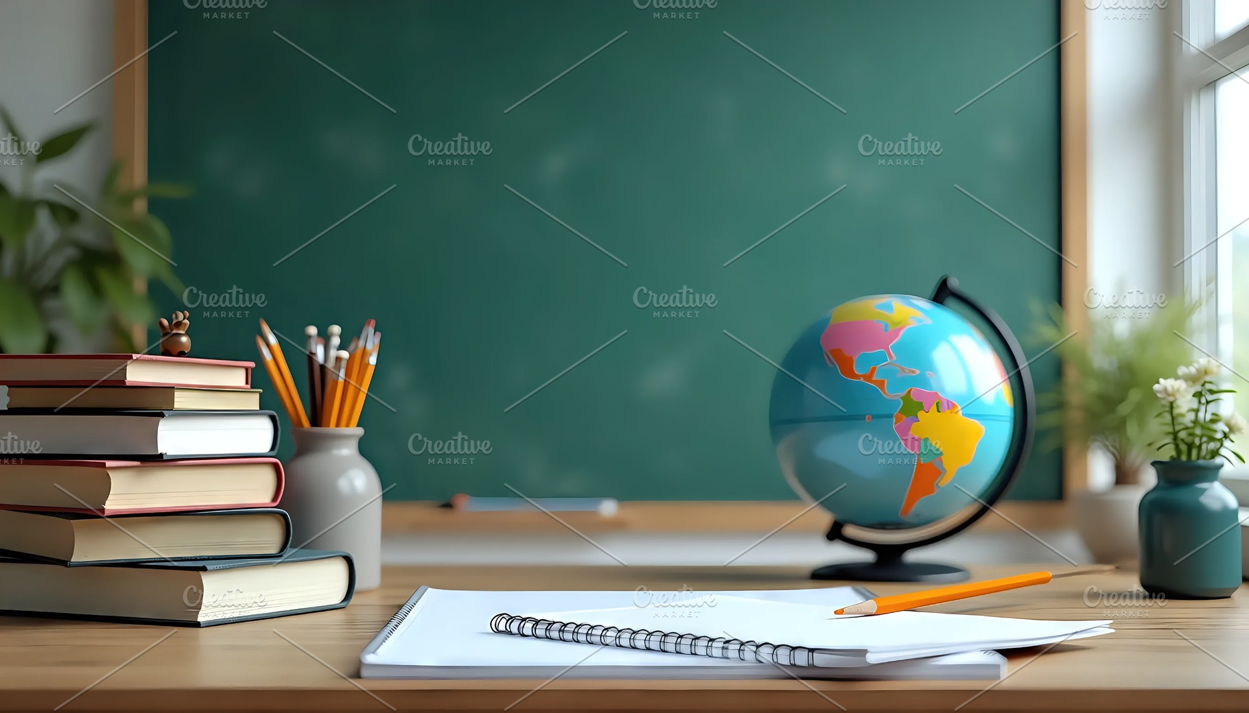 School Supplies Arranged Neatly On T, a Photo by LOGOCREATIVE