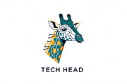 Tech Head Giraffe, a Branding & Logo Template by Logocreative (Thumbnail 1 of 2)