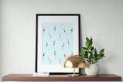 Swimmers in the pool pattern, a Pattern Graphic by bigmomentsdesign (Thumbnail 8 of 13)