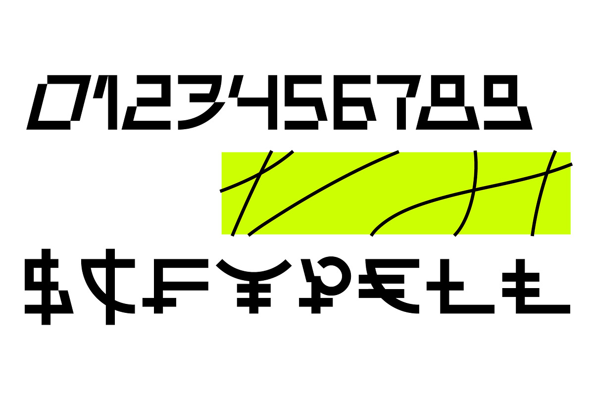 SK Fushimi — Experimental Tech Font, a Font by Shriftovik Type Foundry (Photo 8 of 9)