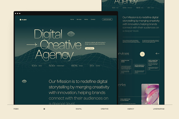 DGTAL - Landing Page Template preview 5