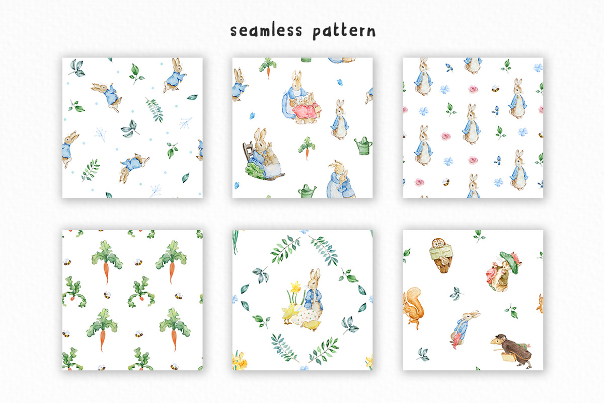 Watercolor Peter Rabbit Clipart, an Animal Illustration by SvetaArtStore (Photo 13 of 15)