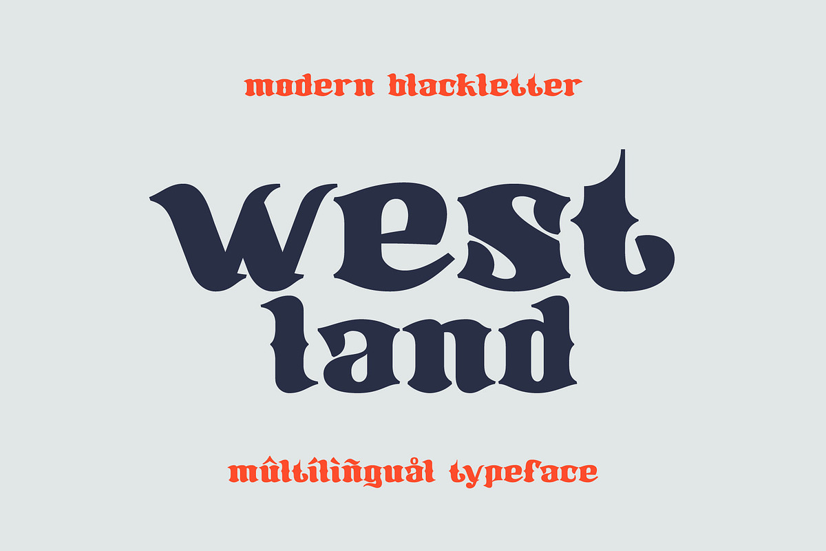 Westland blackletter font