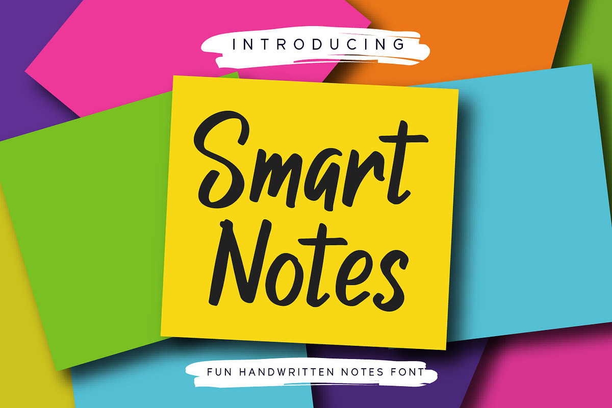 Smart Notes, a Font by Patria Ari (P4tcreativa) (Photo 1 of 6)