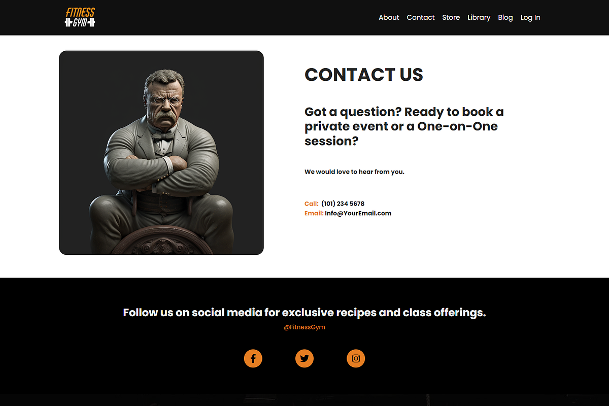 Kajabi Dark Fitness Website Theme, a Landing Page Template by ZohairKhanLtd (Photo 5 of 10)