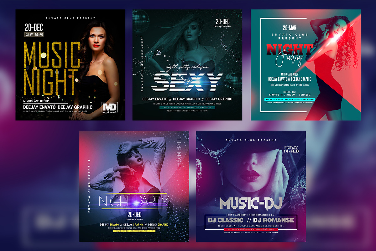 LADIES NIGHT Flyer Template Bundle, a Flyer Template by VaaniDesigns (Photo 2 of 5)