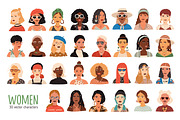 Modern women portraits set, a Person Illustration by Good Studio (Thumbnail 1 of 6)