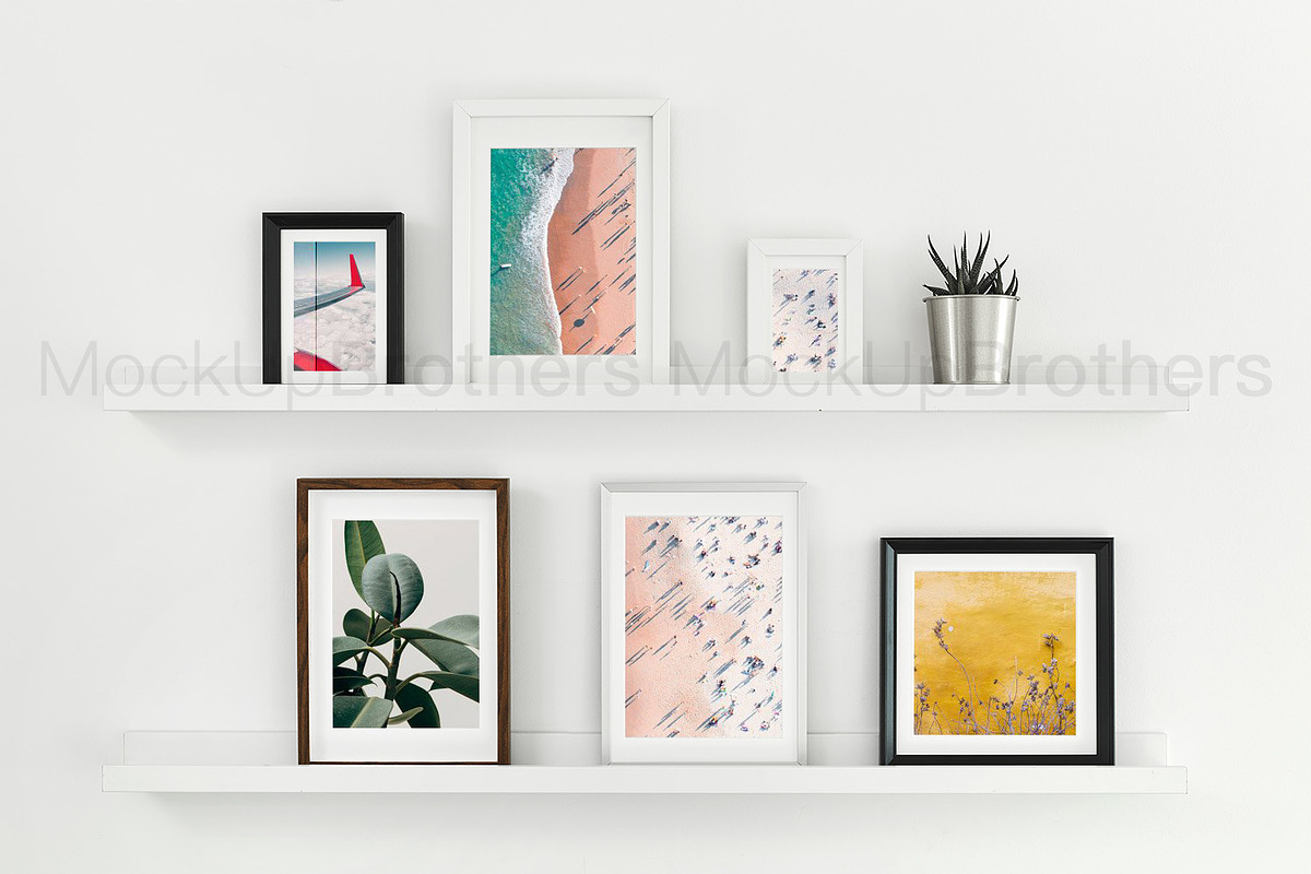 Frame set mockup Styled mock up 05, a Print Template by MockUpBrothers (Photo 5 of 7)