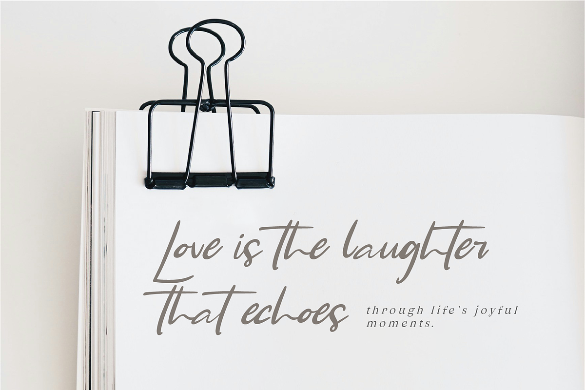 Tranquil Wave - Brush Handwritten, a Handwritten Font by Indotype Foundry (Photo 5 of 10)