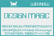 Design Magic font, a Sans Serif Font by weknow (Thumbnail 1 of 8)