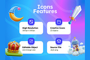 Fairytale 3D Icons, an Object 3D Model by Rakata Studio (Thumbnail 2 of 7)