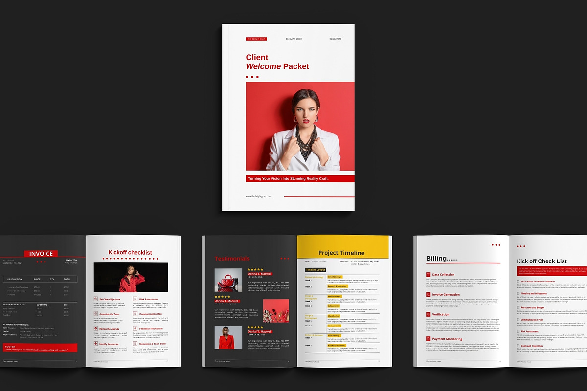 Client Welcome Packet Canva Template preview 4