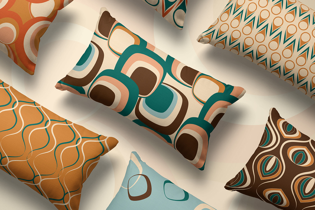 Retro Geometric Seamless Pattern Set, a Pattern Graphic by Svetlana Lerie (Photo 2 of 8)
