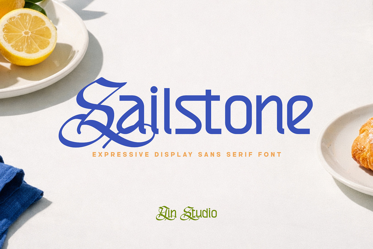 Sailstone, a Sans Serif Font by din-studio.com (Photo 1 of 12)