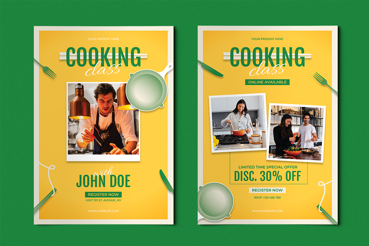 Chefan - Cooking Class Flyer, a Flyer Template by Lettha-Studio (Photo 3 of 4)