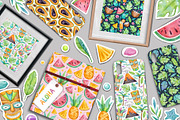 Hawaii Tropic set | 76 elements |, a Decorative Illustration by Aquarellka (Thumbnail 2 of 7)