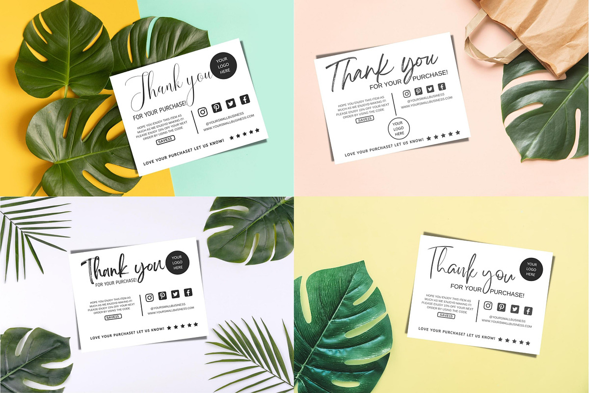 THANK YOU CARD FOR SMALL BUSINESS., a Flyer Template by Oskar Wantopi (Photo 2 of 13)