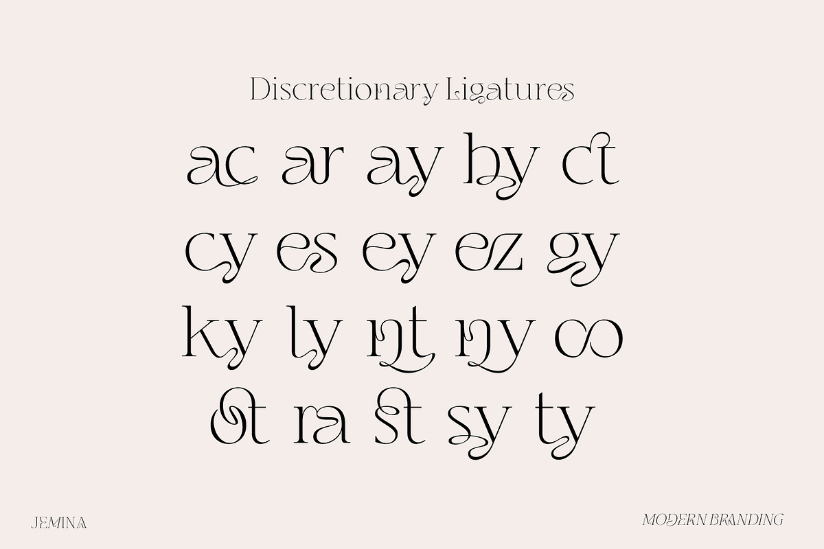 Jemina - Modern Branding Family, a Serif Font by creativemedialab (Photo 5 of 15)