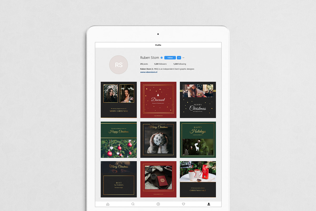Christmas Social Media Pack, a Social Media Template by Ruben Stom (Photo 8 of 11)