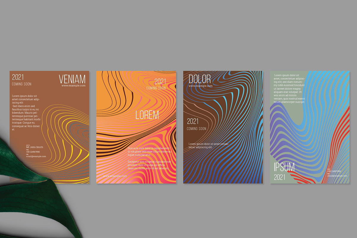 Flyer template A4 Marble Abstract, a Flyer Template by Zebra-Finch (Photo 2 of 2)