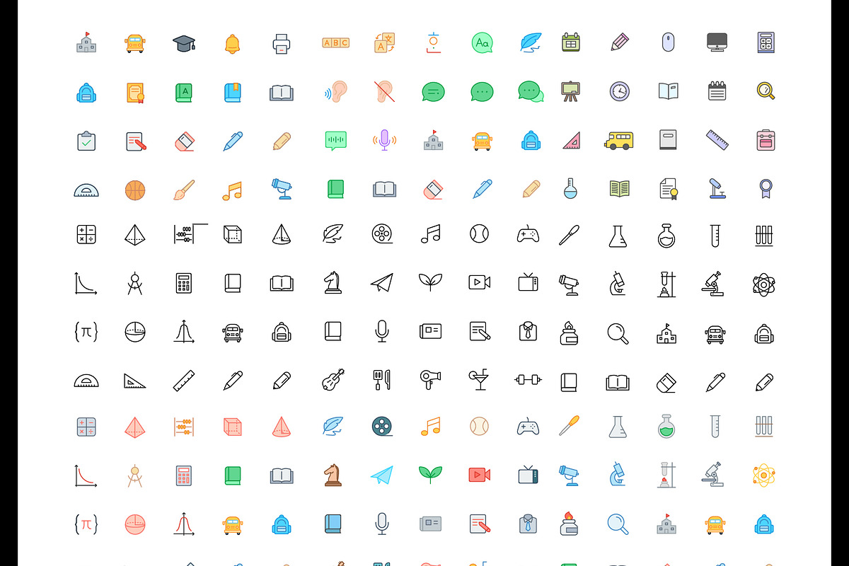 3000+ Mega Bundle line&color Icons, an Outline Icon by Design Present (Photo 12 of 19)