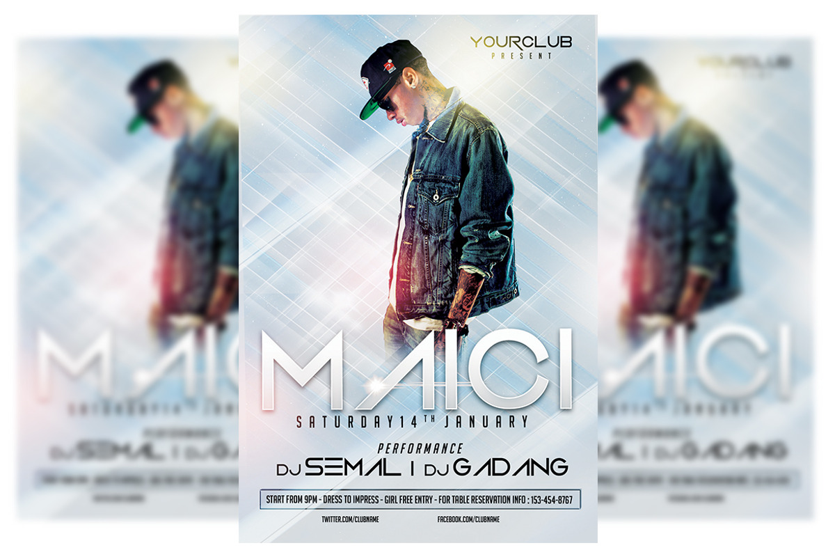 Dj Party Bundle 3 in 1, a Flyer Template by imadeDesign (Photo 3 of 3)