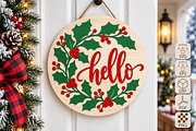 Christmas Hello Ornament Laser Cut, a Seasonal Illustration by Canvas Craft (Thumbnail 1 of 6)