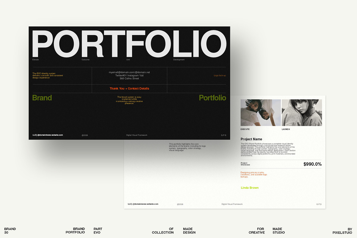 EXO Brand Portfolio Presentation, a Presentation Template by GoldenPixelStudio (Photo 2 of 8)