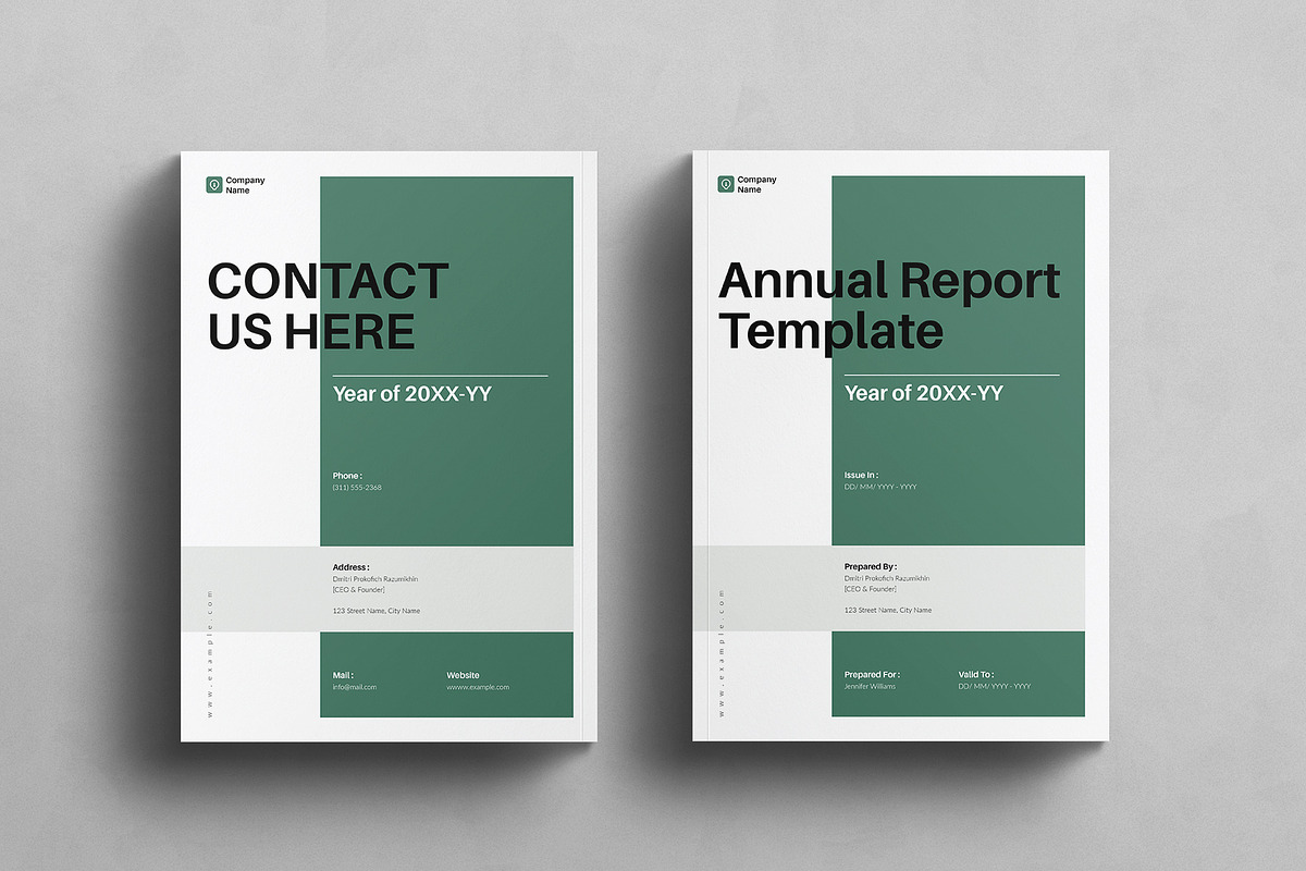 Annual Report Template, a Brochure Template by E-Type (Photo 7 of 7)