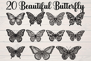 Beautiful Butterfly Silhouette, an Object Graphic by Designer_Momina