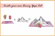 Yoga Cats & Dogs Clipart, an Animal Illustration by VianneArt (Thumbnail 11 of 11)
