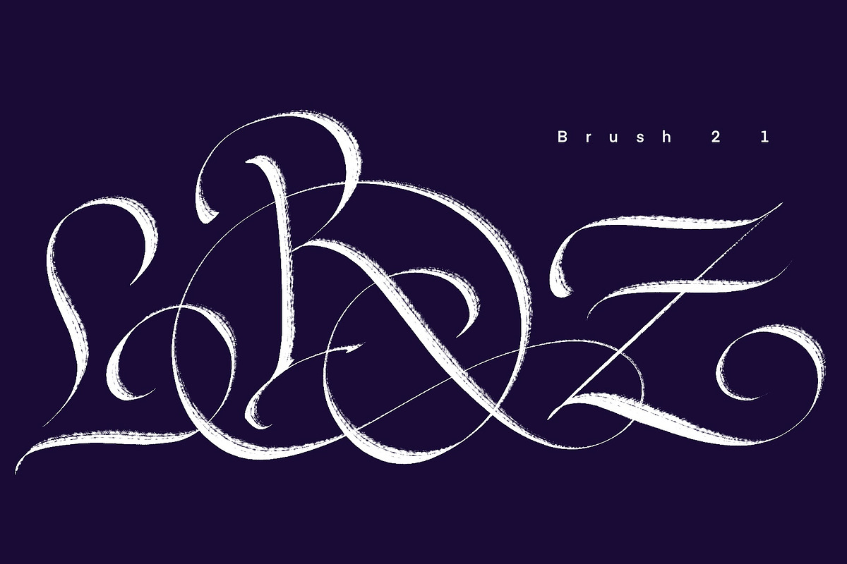 CalligraphyMasters Procreate Brushes, a Brush Add-On by the Fontmaker (Photo 33 of 38)