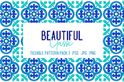 The Blues Handdrawn Tile Patterns, a Pattern Graphic by TheLegacyBrandingCo (Thumbnail 11 of 11)