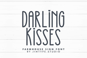 Darling Kisses Tall And Skinny Font