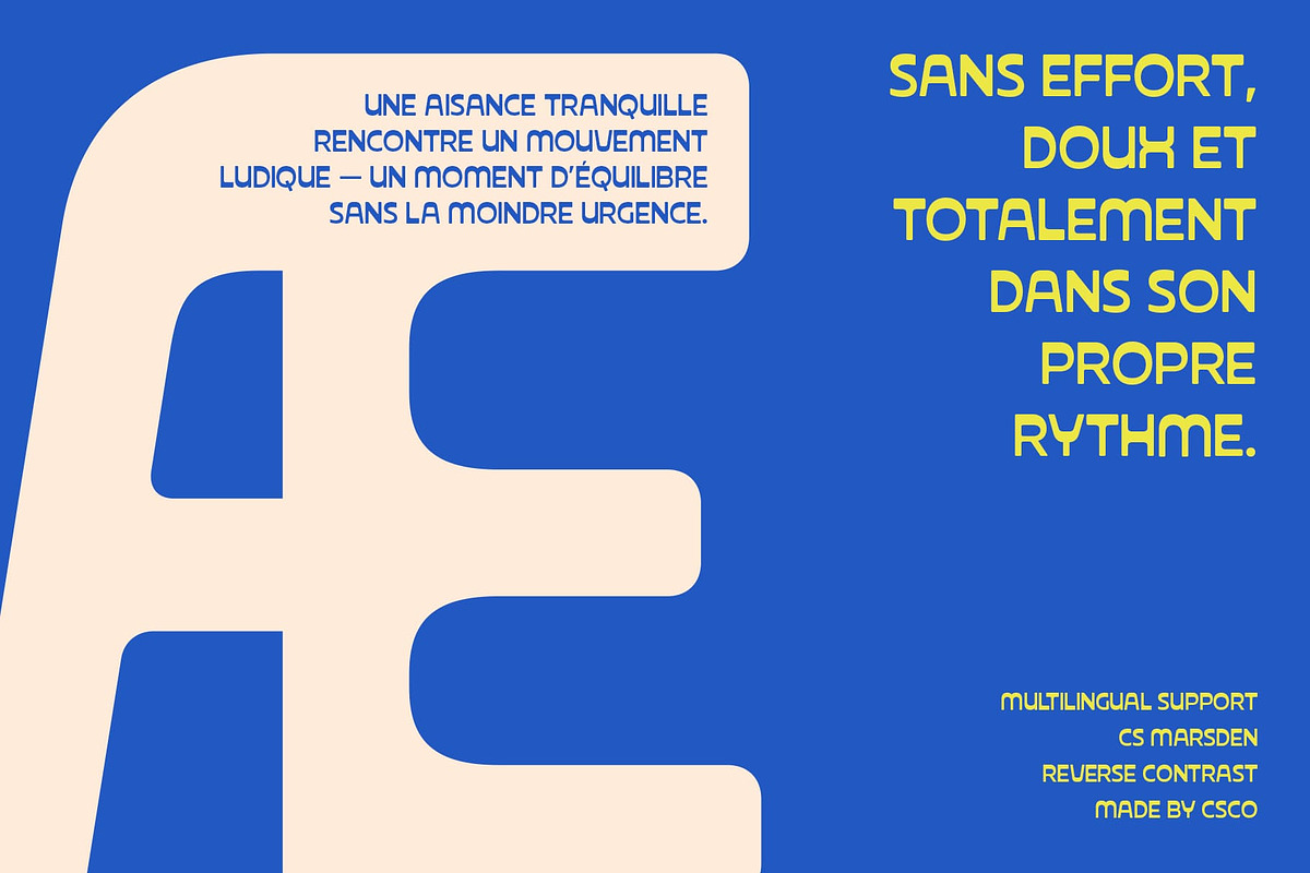 CS Marsden – Reverse Contrast Font, a Sans Serif Font by Craft Supply Co. (Photo 4 of 8)