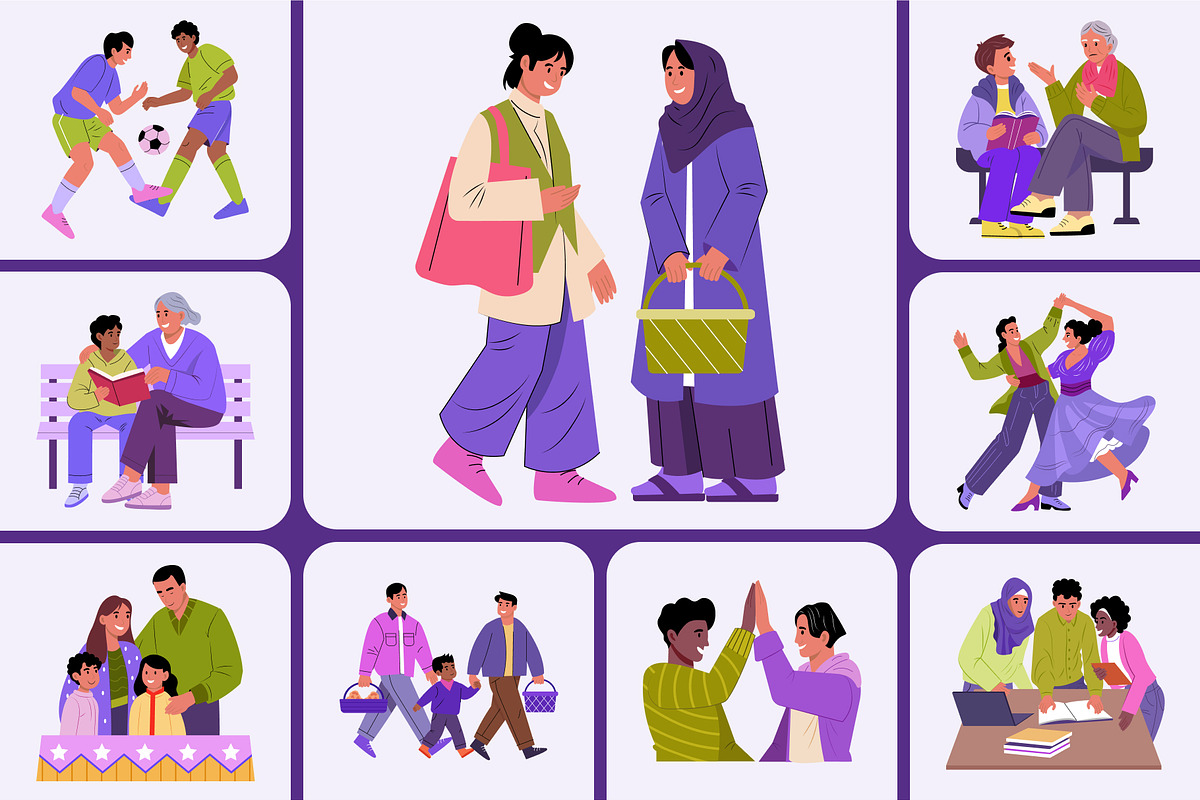 Diversity Illustrations Art Set, a Person Illustration by Brickclay (Photo 6 of 10)