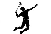 60 Badminton Player Smash Silhouette, a Person Illustration by Amazin_art (Thumbnail 19 of 37)