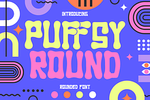 Puffsy Round - Rounded Quirky Font