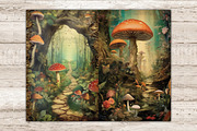 Magic Forest Junk Journal Page, a Seasonal Illustration by GlamArtZhanna (Thumbnail 3 of 9)