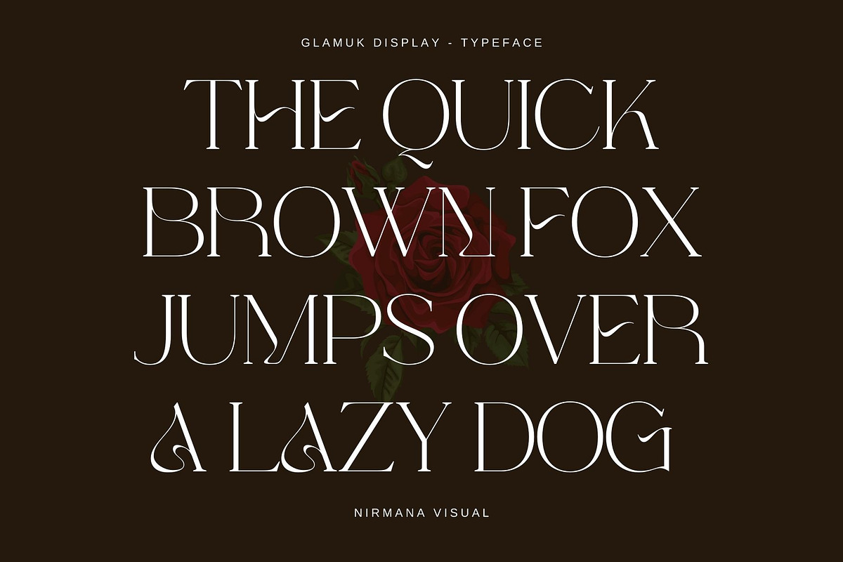 Glamuk Display - Modern Serif, a Serif Font by Nirmana Visual (Photo 4 of 16)