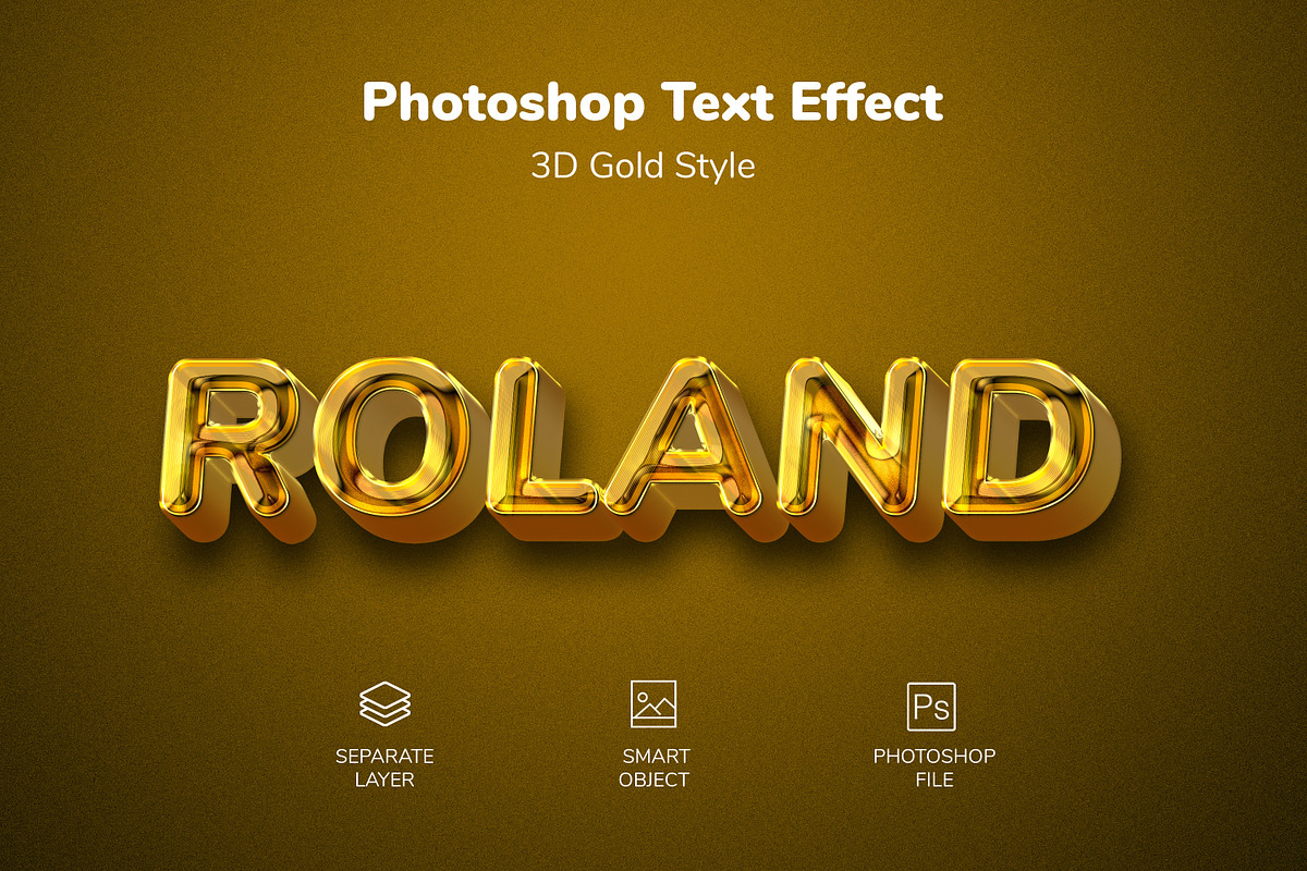 3D Gold Psd Text Layer Style Effect, a Layer Style Add-On by zahidhossainalif (Photo 2 of 2)