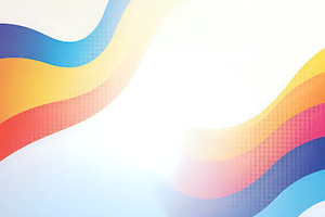 Abstract Rainbow Waves With Clean Co, a Photo by LOGOCREATIVE