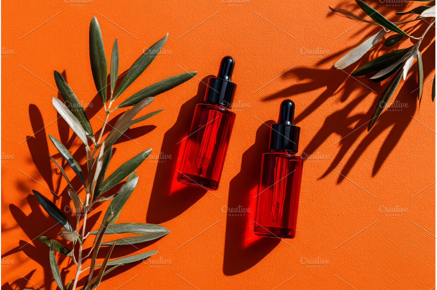 A red glass bottle with a silver lid, a Nature Photo by ZinetroN