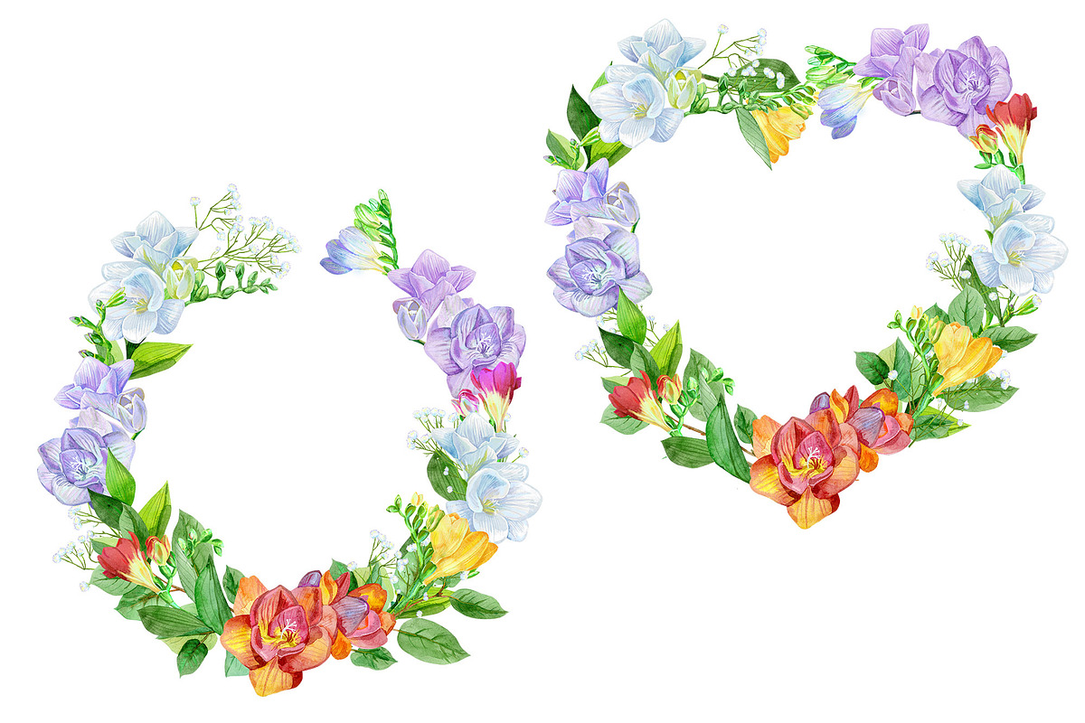 Freesia. Watercolor collection, a Decorative Illustration by Watercolor fantasy (Photo 3 of 7)