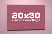 20x30 Canvas Mockups, a Print Template by Saunter Studios (Thumbnail 1 of 2)