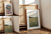 Retro Frame Mockup Leaning Poster, a Household Mockup by momomockps (Thumbnail 2 of 9)