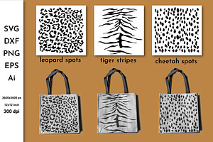 Leopard spots. Cheetah print. Tiger