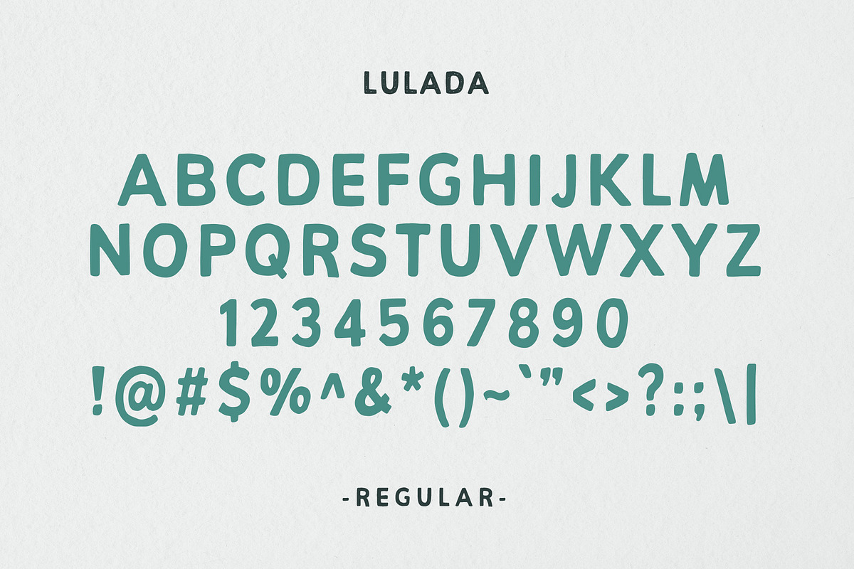 Lulada - Display Font, a Sans Serif Font by Visual Blends (Photo 4 of 9)